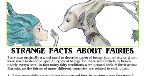 Nine Strange Things about Fairies ~ Ty Hulse Fairies and Fairy Tales