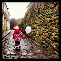 Cobbles and balloon