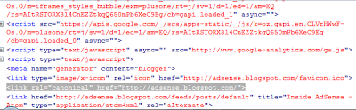 Contoh pemasangan rel=canonical pada official blog google adsense yang ber-alamatkan di www.adsense.blogspot.com Contoh pemasangan rel=canonical pada official blog google adsense yang ber-alamatkan di www.adsense.blogspot.com