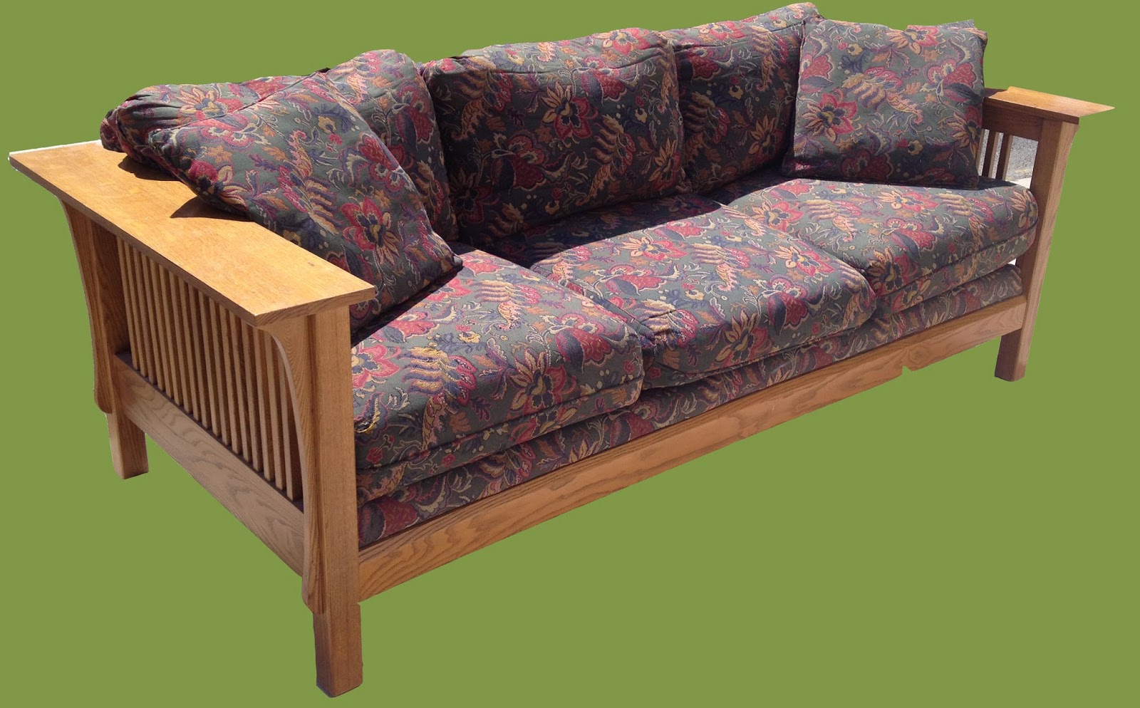 Uhuru Furniture & Collectibles Mission Style Sofa 195 175 SOLD