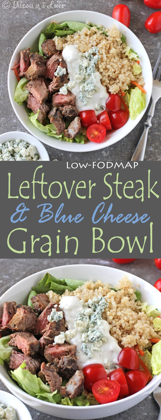 Delicious as it Looks Leftover Steak & Blue Cheese Grain Bowl