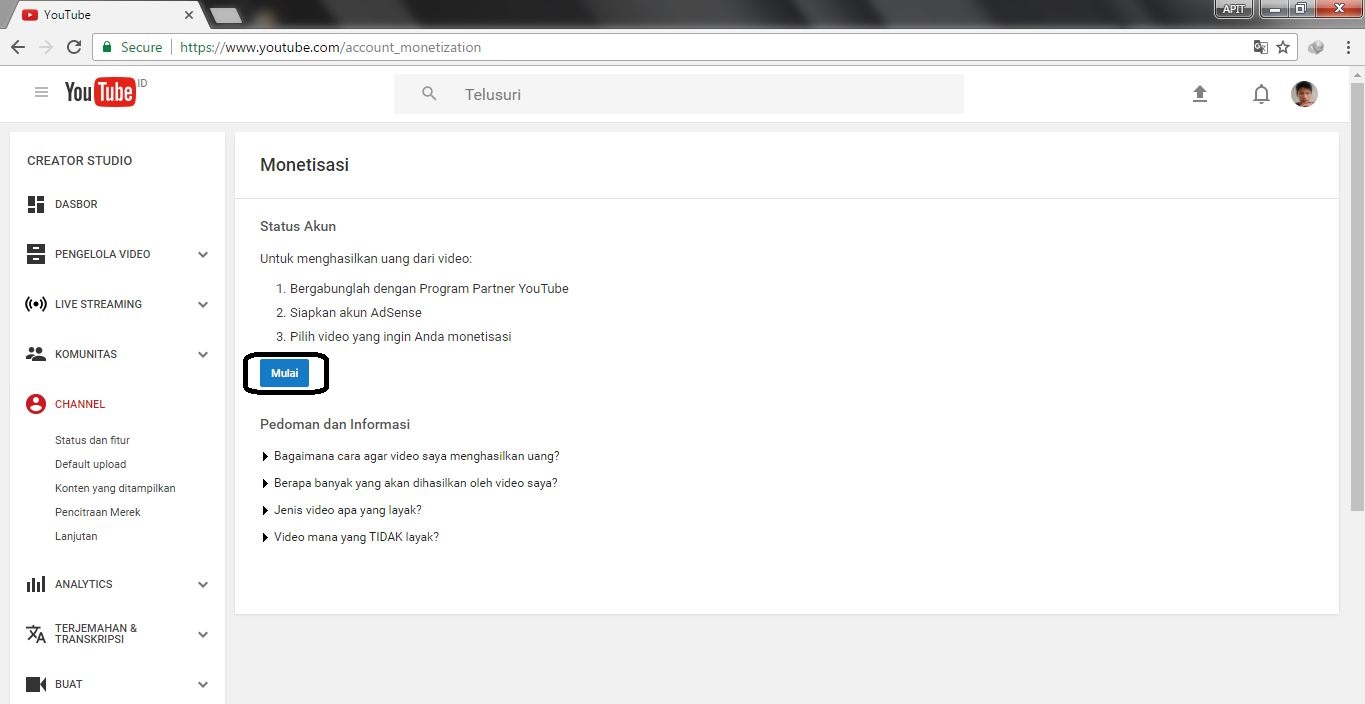 Mengaktifkan Monetisasi YouTube Adsense: Panduan Lengkap dari A Sampai Z