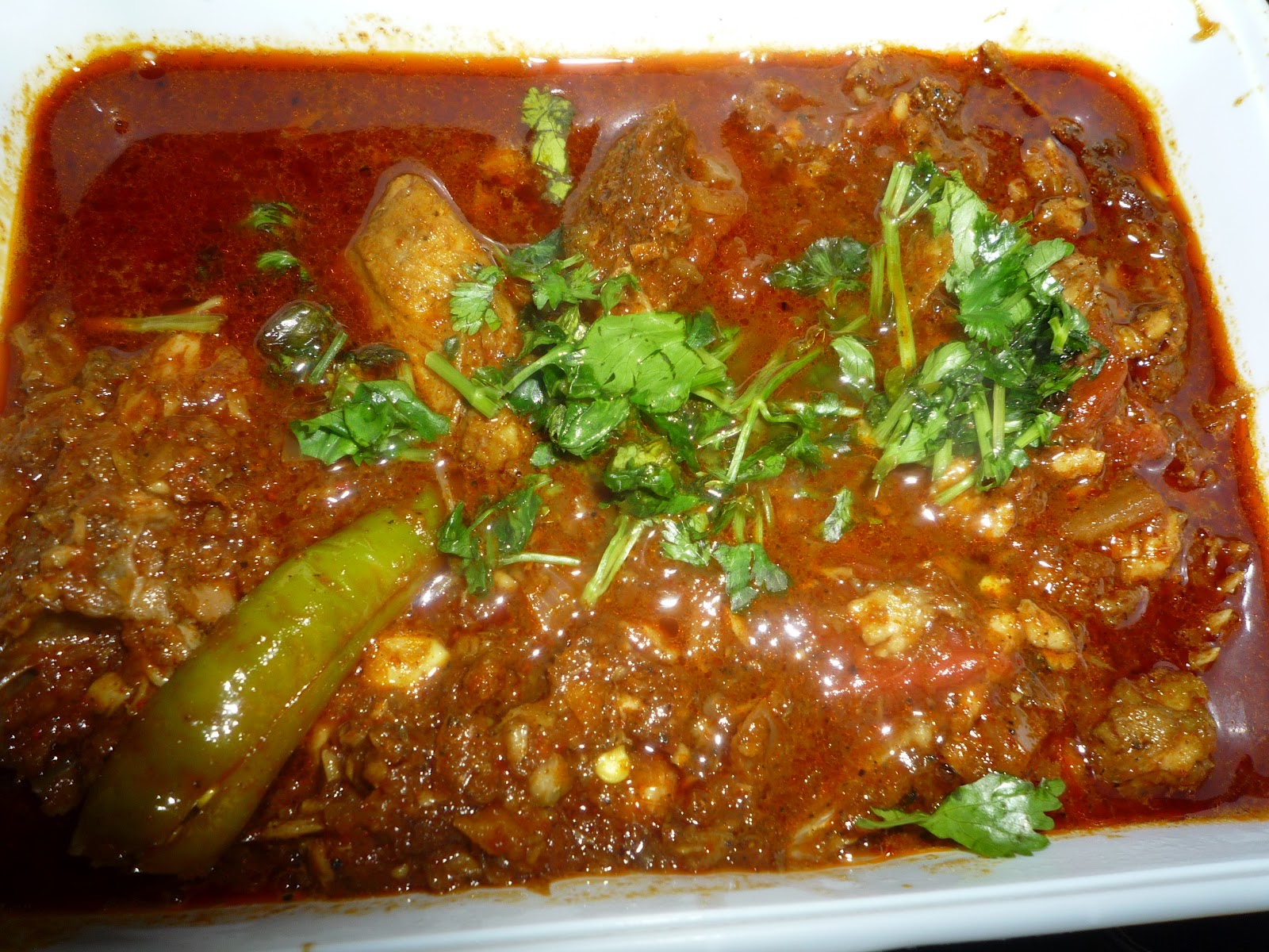 G'Gina's Andhra Chepala Pulusu (Tangy Tilapia Fish Curry)