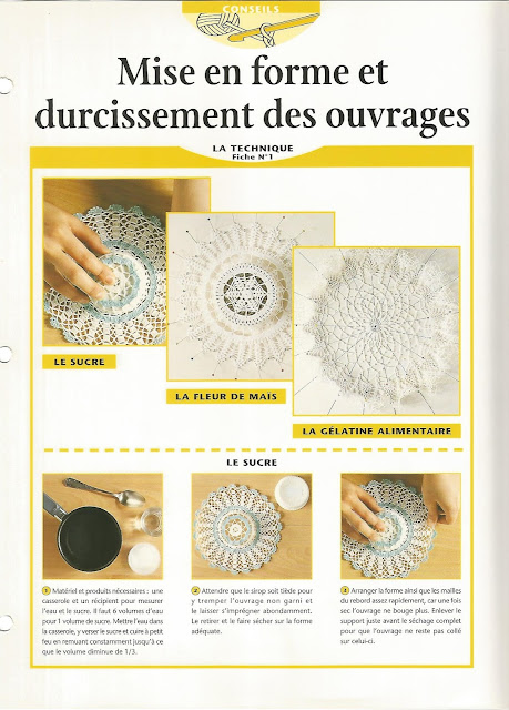 Mise en forme des ouvrages au crochet 