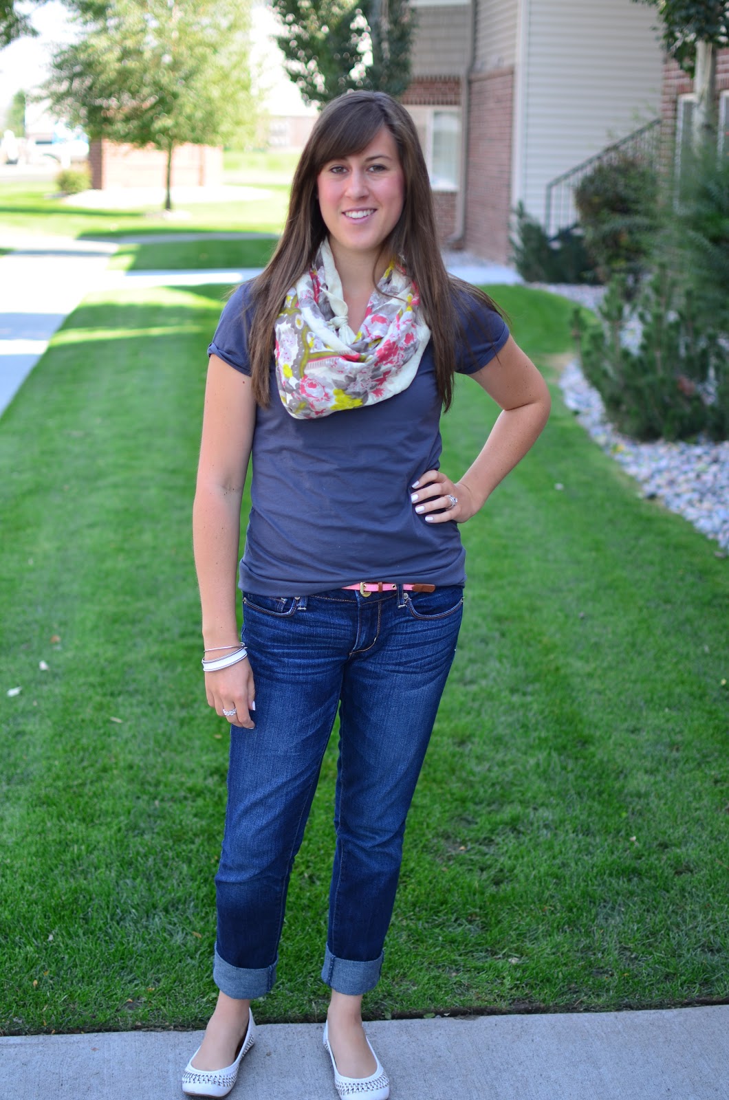 jeans and ballet flats
