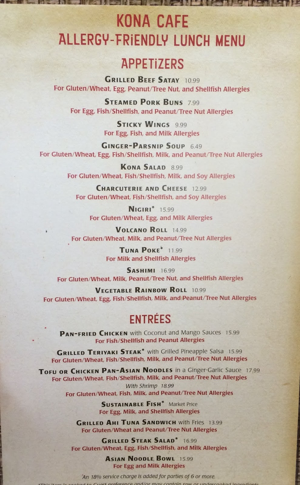 Rainbow Cafe Kona Menu Rainbow Cafe Kona Menu