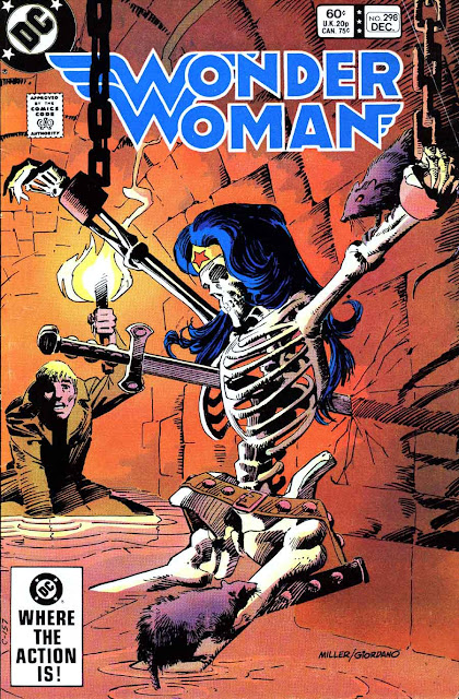 Wonder Woman v1 #298 dc 1980s comic book cover art by Frank Miller Wonder Woman v1 #298 dc 1980s comic book cover art by Frank Miller