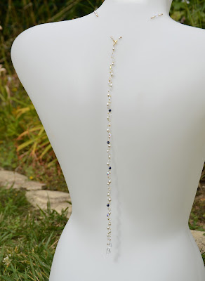 collier perles mariage collier bijou de dos
