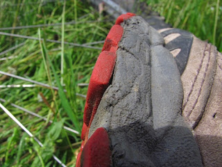 Rubber Goes Off in Wolverine Hiking Shoes