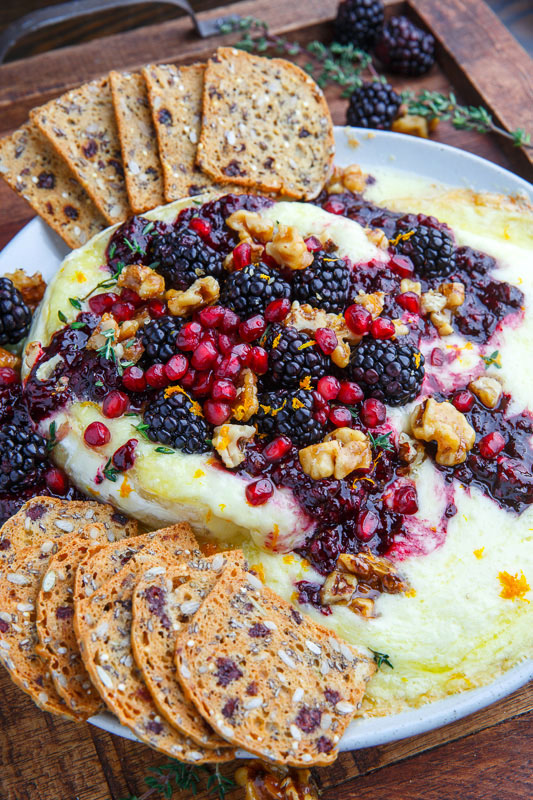 Baked Brie with Blackberry Compote and Candied Walnuts Baked Brie with Blackberry Compote and Candied Walnuts