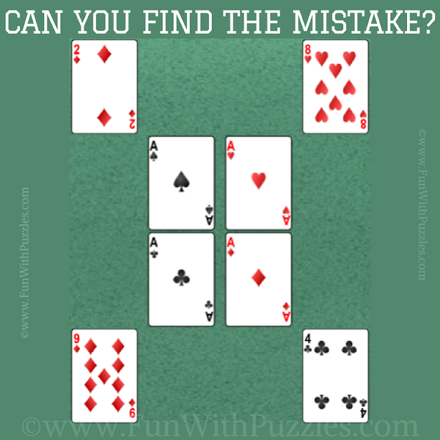 Mistake Finding Fun Brain Picture Riddle