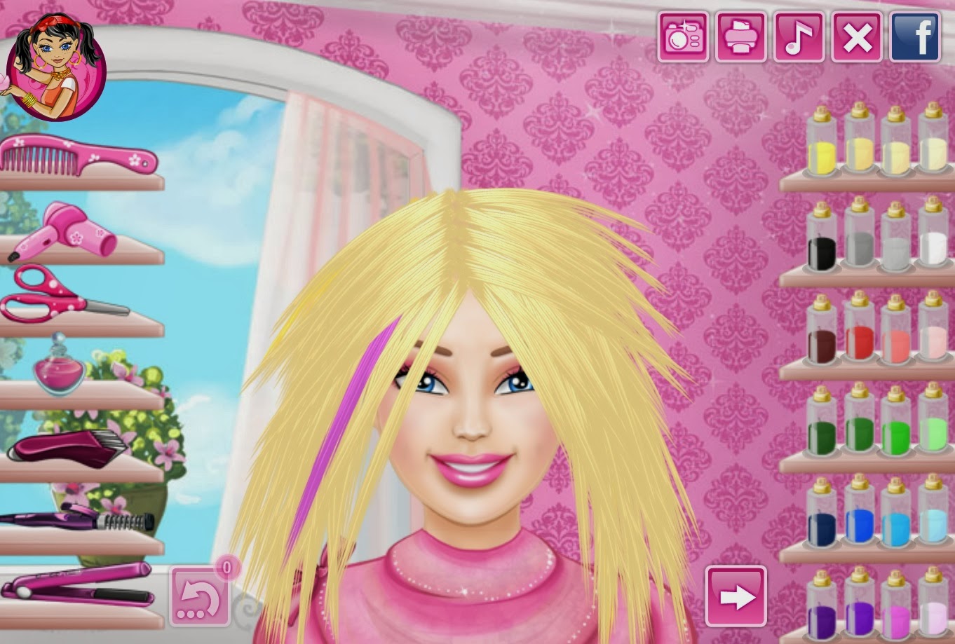 Jogos de Cabeleleira: Corte o cabelo da Barbie real