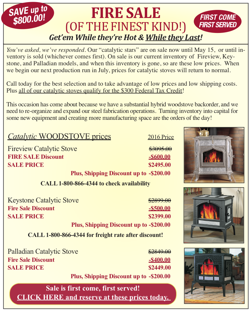 Woodstock Soapstone Co. Blog It's A Fire Sale! (of the Finest Kind)