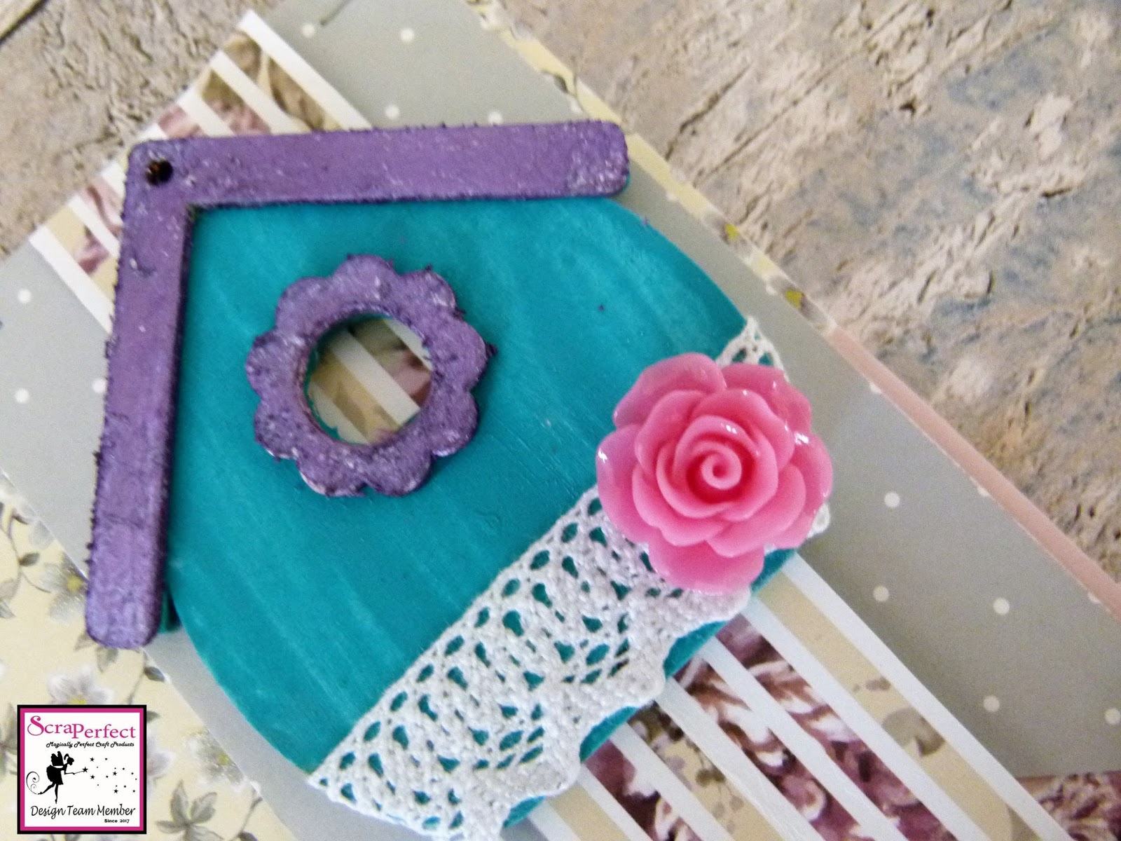 How To Create a Floral Bird House Card ScraPerfect