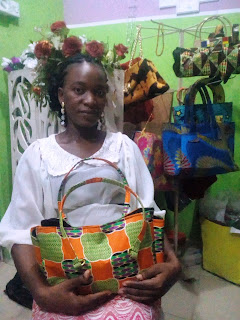 An exceptional student, Bridget who came all the way from Warri and already making creative Fashion crafts in less than two weeks An exceptional student, Bridget who came all the way from Warri and already making creative Fashion crafts in less than two weeks
