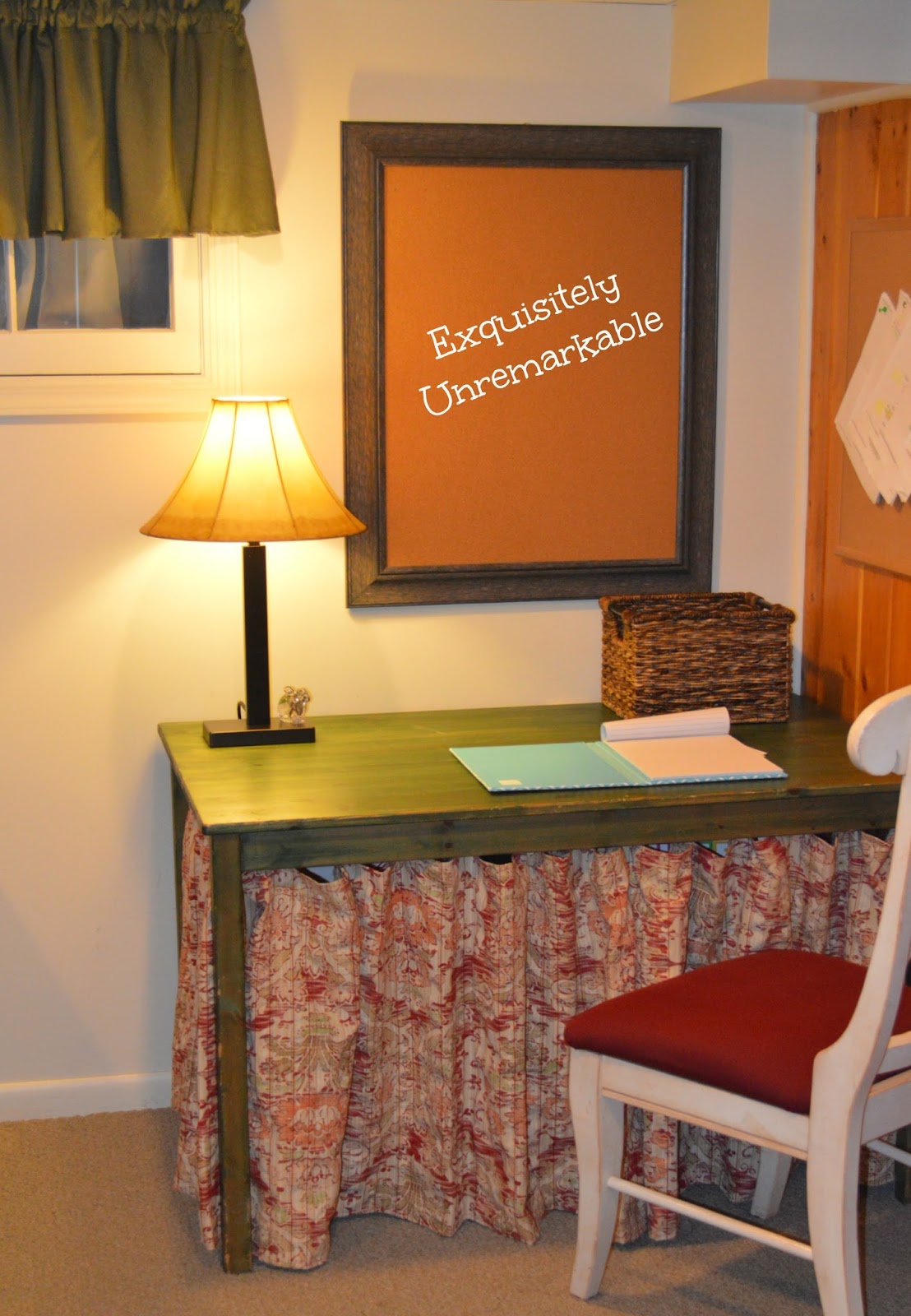 Ring Clip Skirted Table Easy DIY Exquisitely Unremarkable