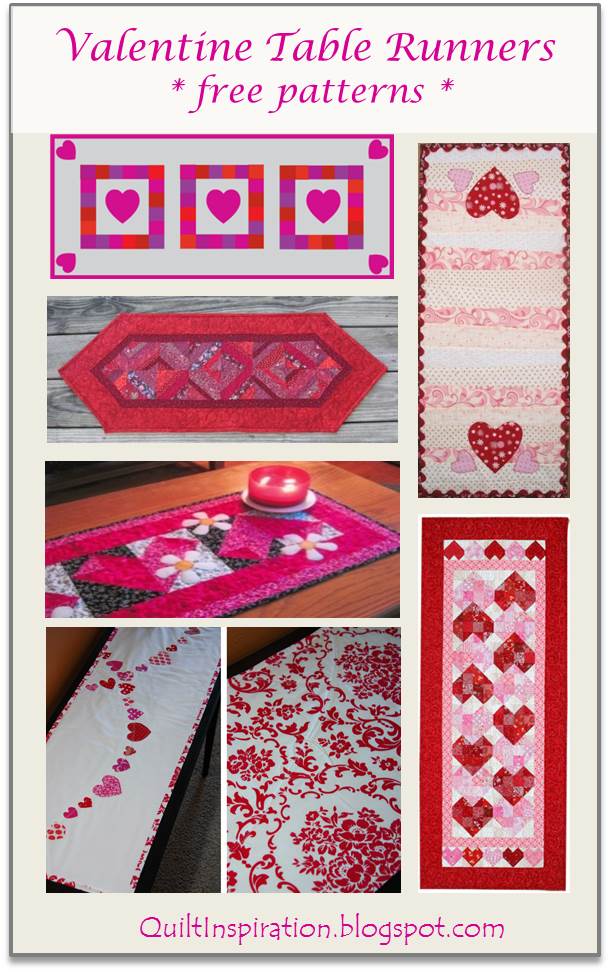 Quilt Inspiration: Free pattern day: Hearts and Valentines