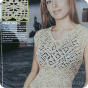 Blusa dorada a Ganchillo Blusa dorada a Ganchillo
