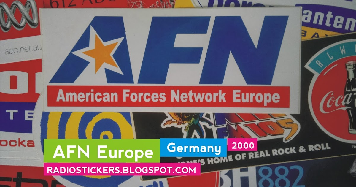 RADIO Station Stickers And More AFN Europe Germany 2000 radio-station-stickers-and-more-afn-europe-germany-2000