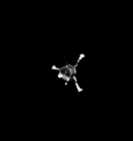 Philae pousador indo para o cometa