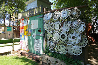 The Junkyard Outsider Art Park Mason City Iowa collage art
