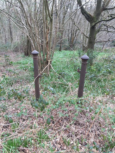 Old gate posts, on the London Loop Recreational Walk