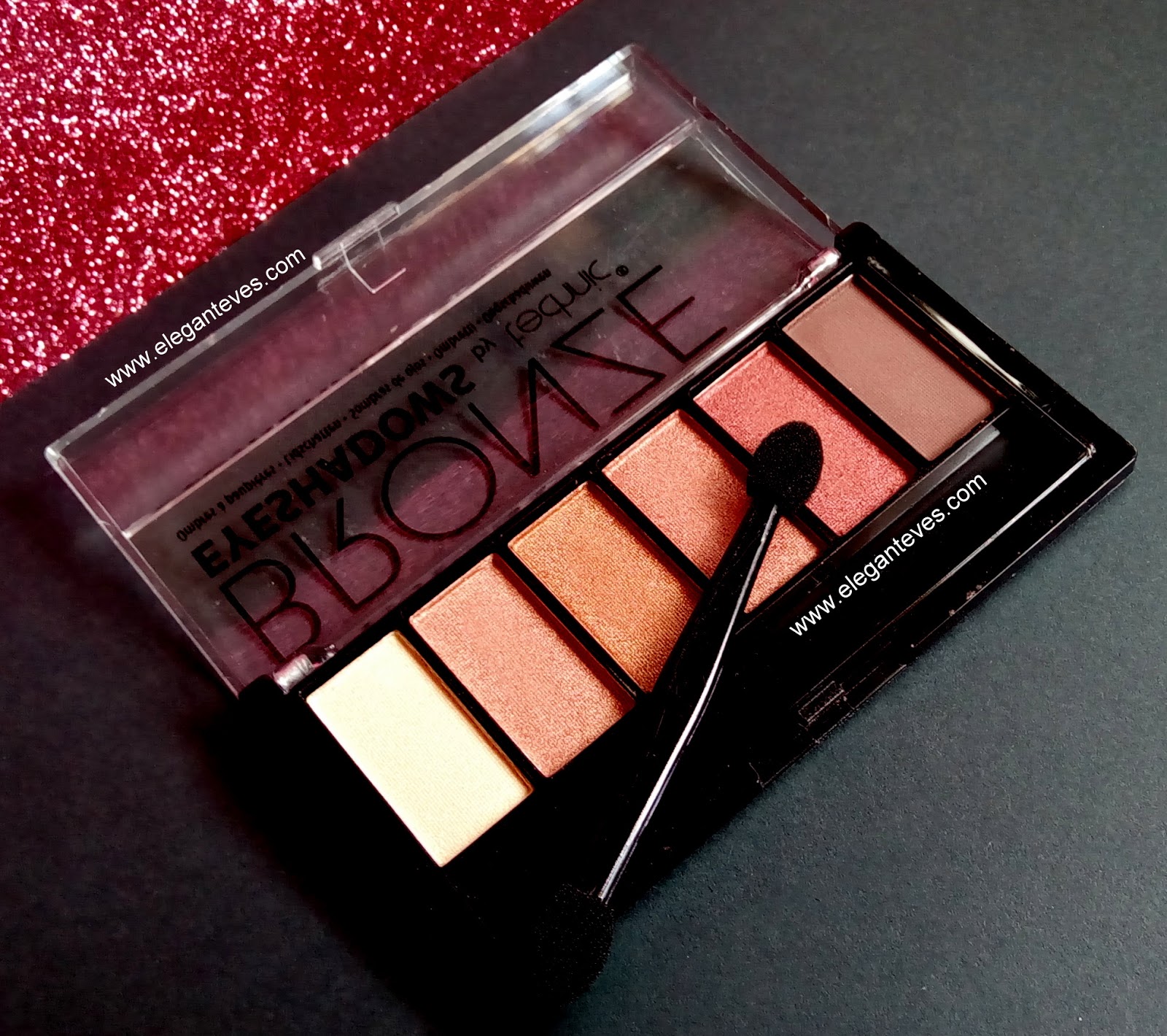 Review, Swatches of Technic Eyeshadow palette in Bronze Elegant Eves