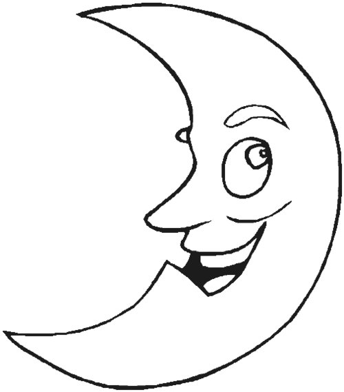 man moon coloring pages - photo #15