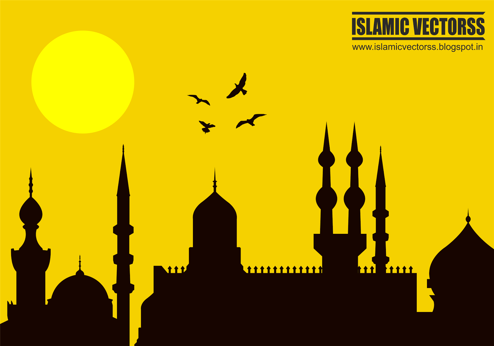 Islamic Vectors: Masjid CDR Vector Free Download