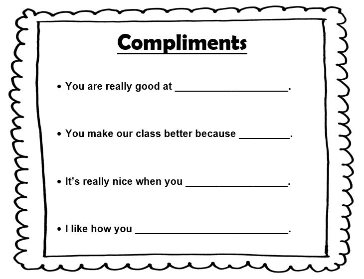 Compliments Lesson Plan | The Responsive Counselor