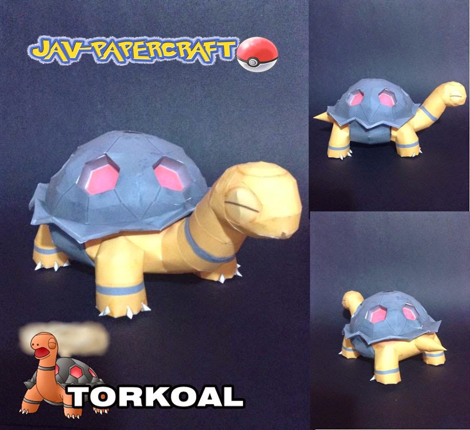 Pokemon Torkoal Papercraft