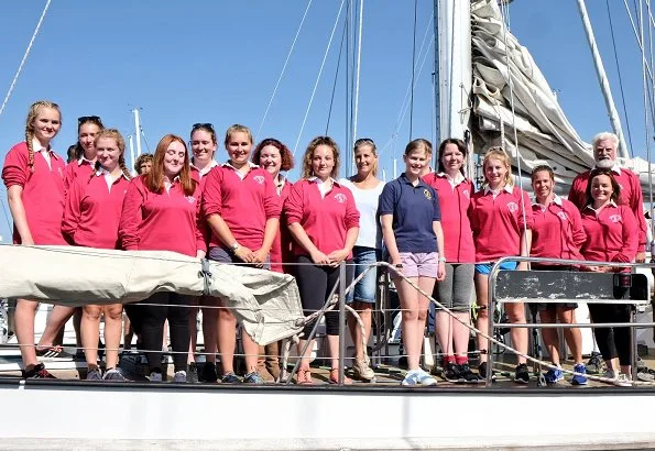 Sophie, Countess of Wessex and Lady Louise visited The Association of Sail Training Organisations at Haslar Marina in Gosport, Hampshire