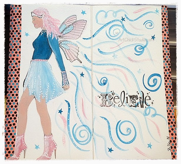 Mag the Fairy Art Journal Page