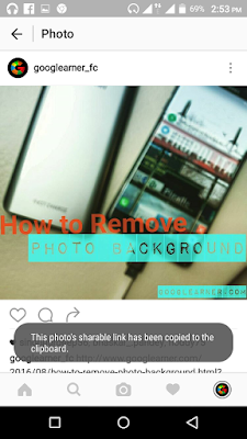 photo link copied insta