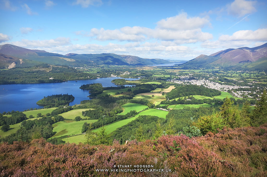Walla crag view keswick walk lake district