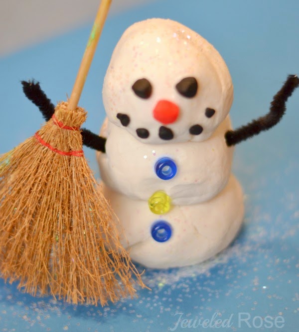 2 INGREDIENT SNOW DOUGH - it's cold just like real snow & so soft!