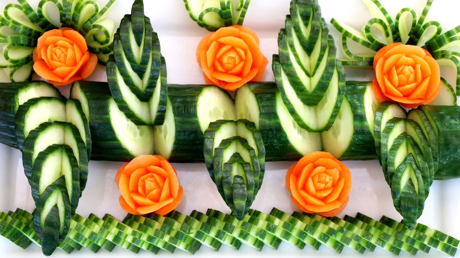 ItalyPaul Art In Fruit & Vegetable Carving Lessons Cucumber and