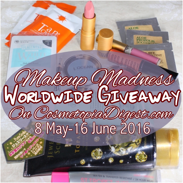 May Makeup Madness International Beauty Giveaway Cosmetopia Digest Beauty and Makeup Blog