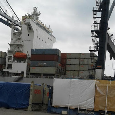 Import cargo shanghai to kariangau port balikpapan