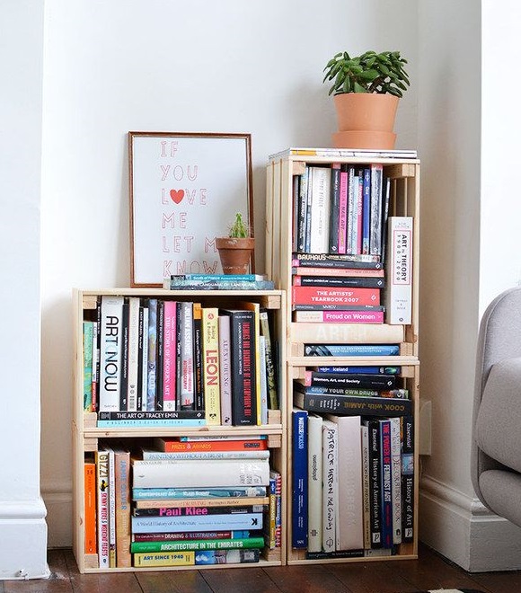 Book Girl: 6 Ways to Store Books Without a Bookcase