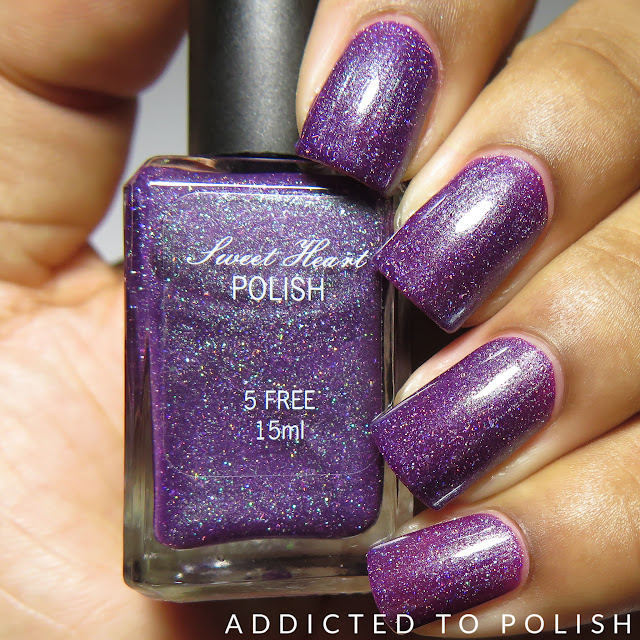 Sweet Heart Polish Addicted to Purple The Color Box Purple