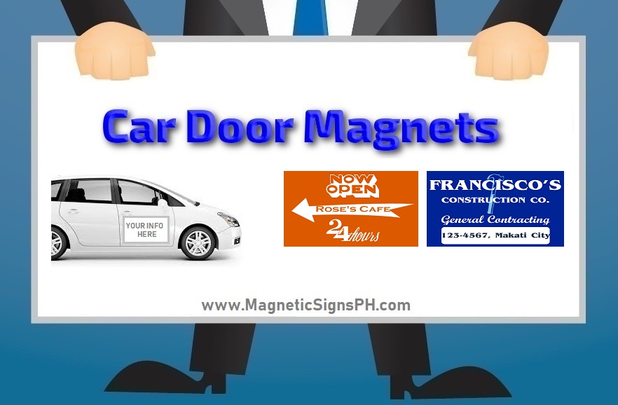 Details about   Open New Business Promotion Business Corrugated Car Door Magnet Sign-QTY 2 