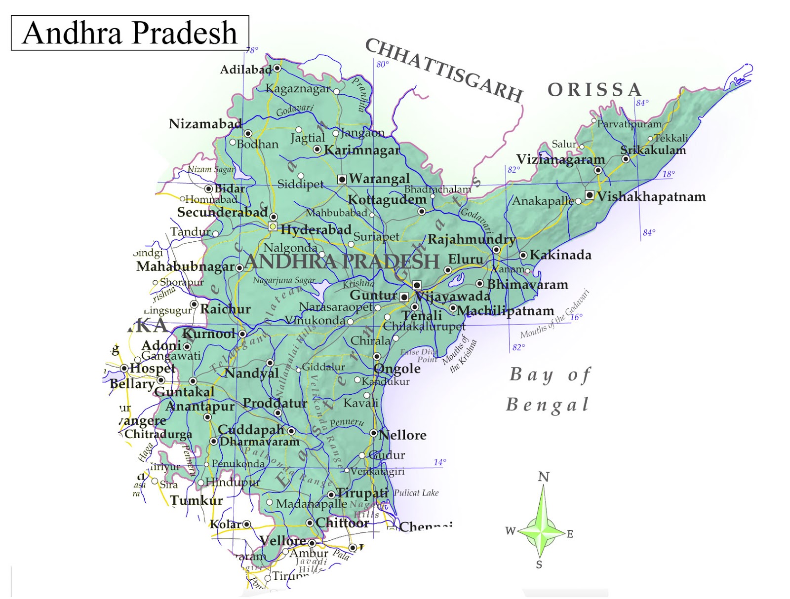 mp3 Download: andhra pradesh map with districts outline