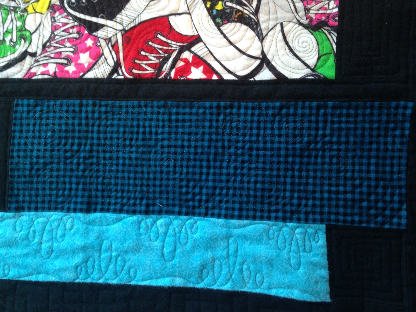 quilted tennis shoes