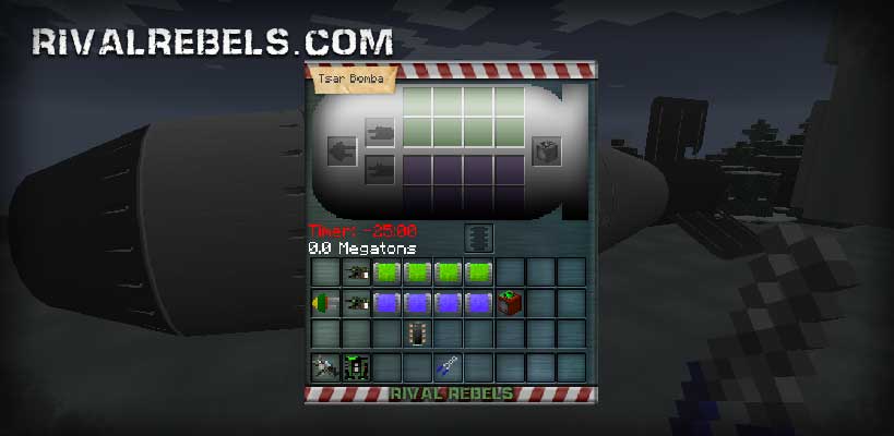 rival rebels build tsar bomba in minecraft mod tutorial