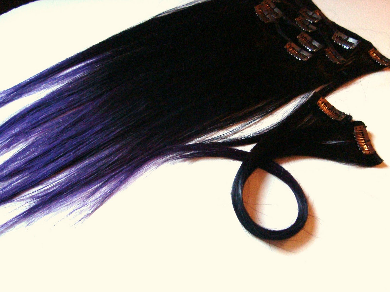 8. Ombre Dip-Dye Hair Extensions in Purple and Blue - wide 6