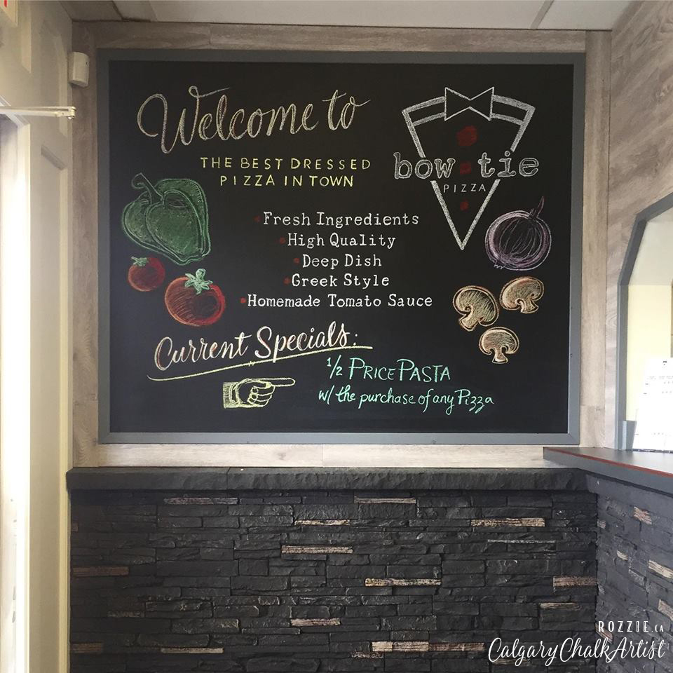 Rozzie Calgary Chalk Artist Calgary Chalkboards Update, Recent Work