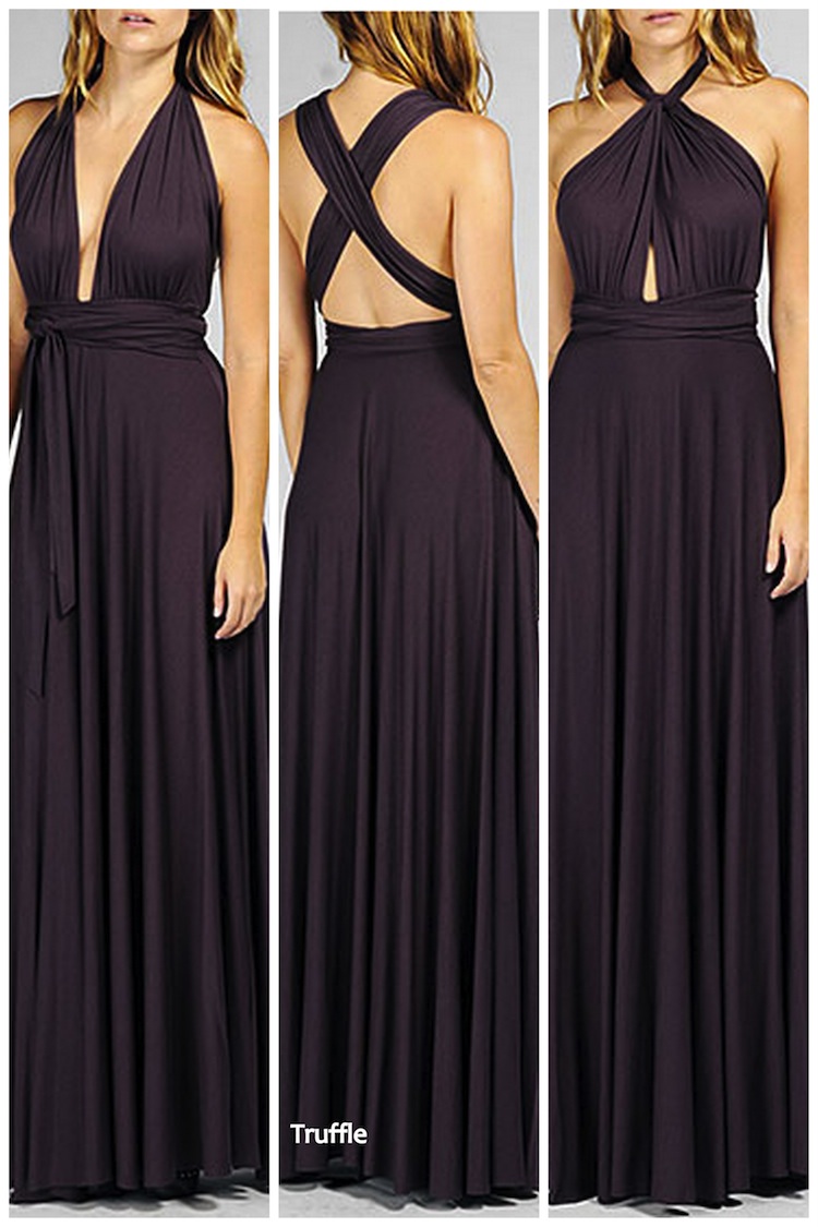 7 Way Dress Wedding Ideas Cinched Waist Wrap It Cinch Drape Wear Any Way You Like