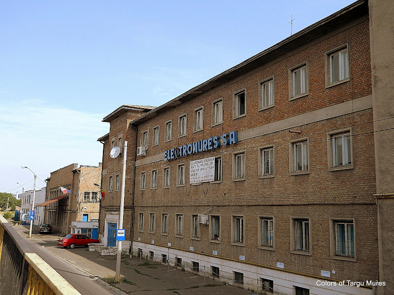 Cladirea Electromures SA, Tirgu Mures, societate infiintata in 1949 in urma transformarii cooperativei “Ciocanul”.