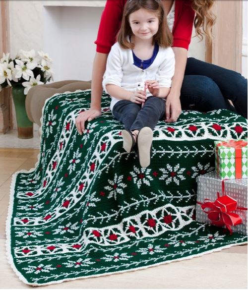 ergahandmade: Crochet Christmas Blanket + Free Pattern + Diagrams